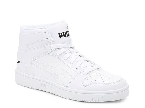 high top fake leather shoes|puma aristocrat white high top.